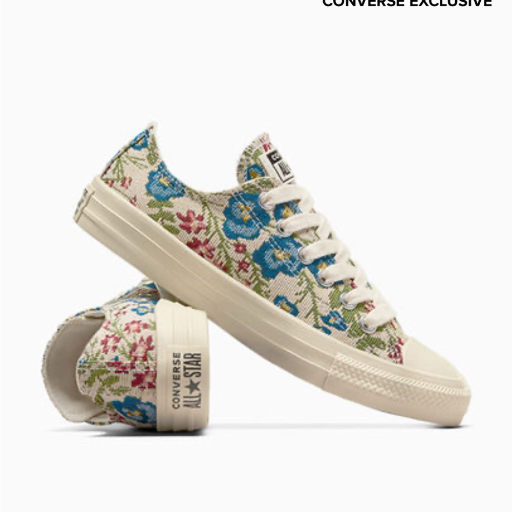 Chuck Taylor All Star Floral Tapestry - Egret/Natural Ivory/Black